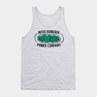 Mitochondria Power Company Science Geek Tank Top